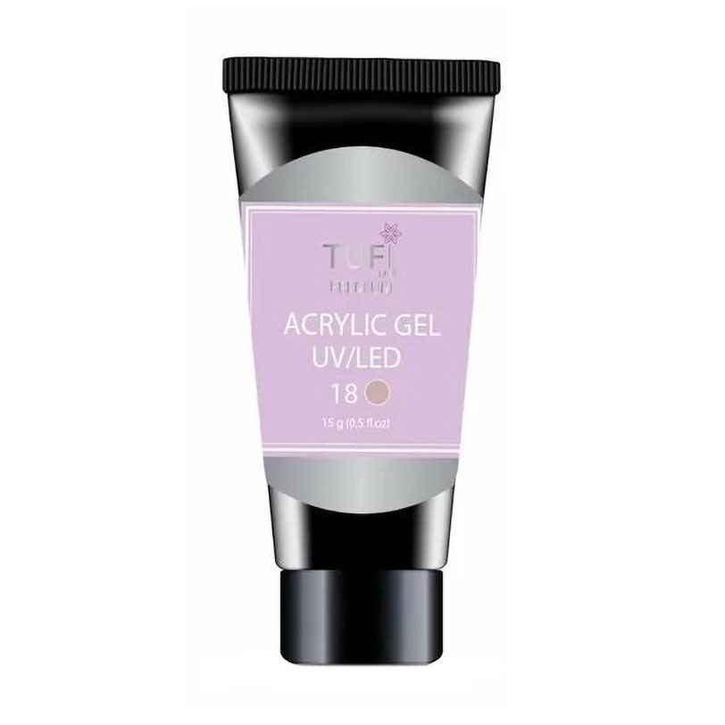 Акрил-гель для нігтів Tufi Profi Premium Acrylic Gel UV/LED, 18 Афродіта, 15 г