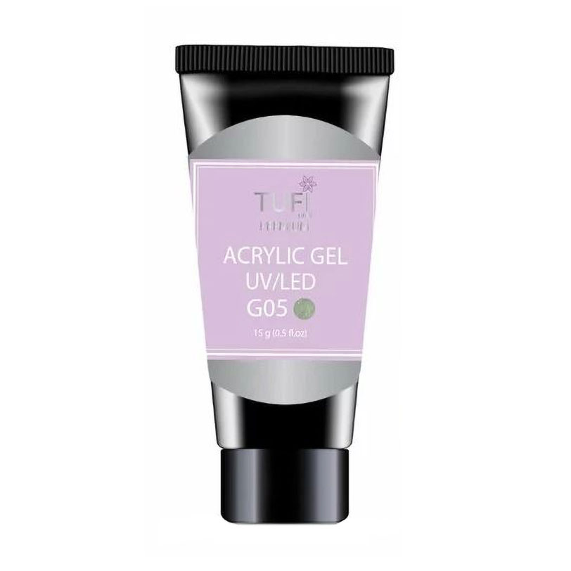 Акрил-гель для нігтів Tufi Profi Premium Acrylic Gel UV/LED, G05 Афіна, 15 г