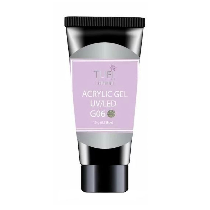 Акрил-гель для нігтів Tufi Profi Premium Acrylic Gel UV/LED, G06 Палада, 15 г