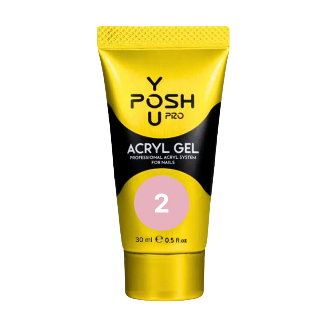 Акрил-гель для нігтів You Posh Acryl Gel 02 Рожевий, 30 мл