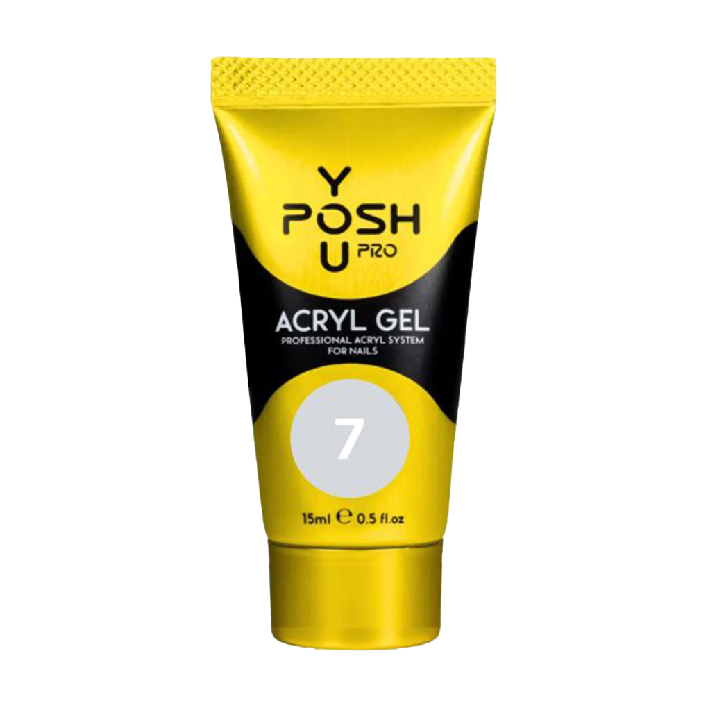Акрил-гель для нігтів You Posh Acryl Gel 07 Білий, 15 мл