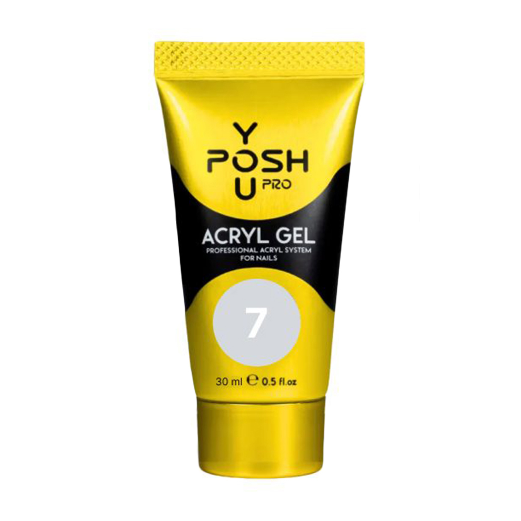 Акрил-гель для нігтів You Posh Acryl Gel 07 Білий, 30 мл