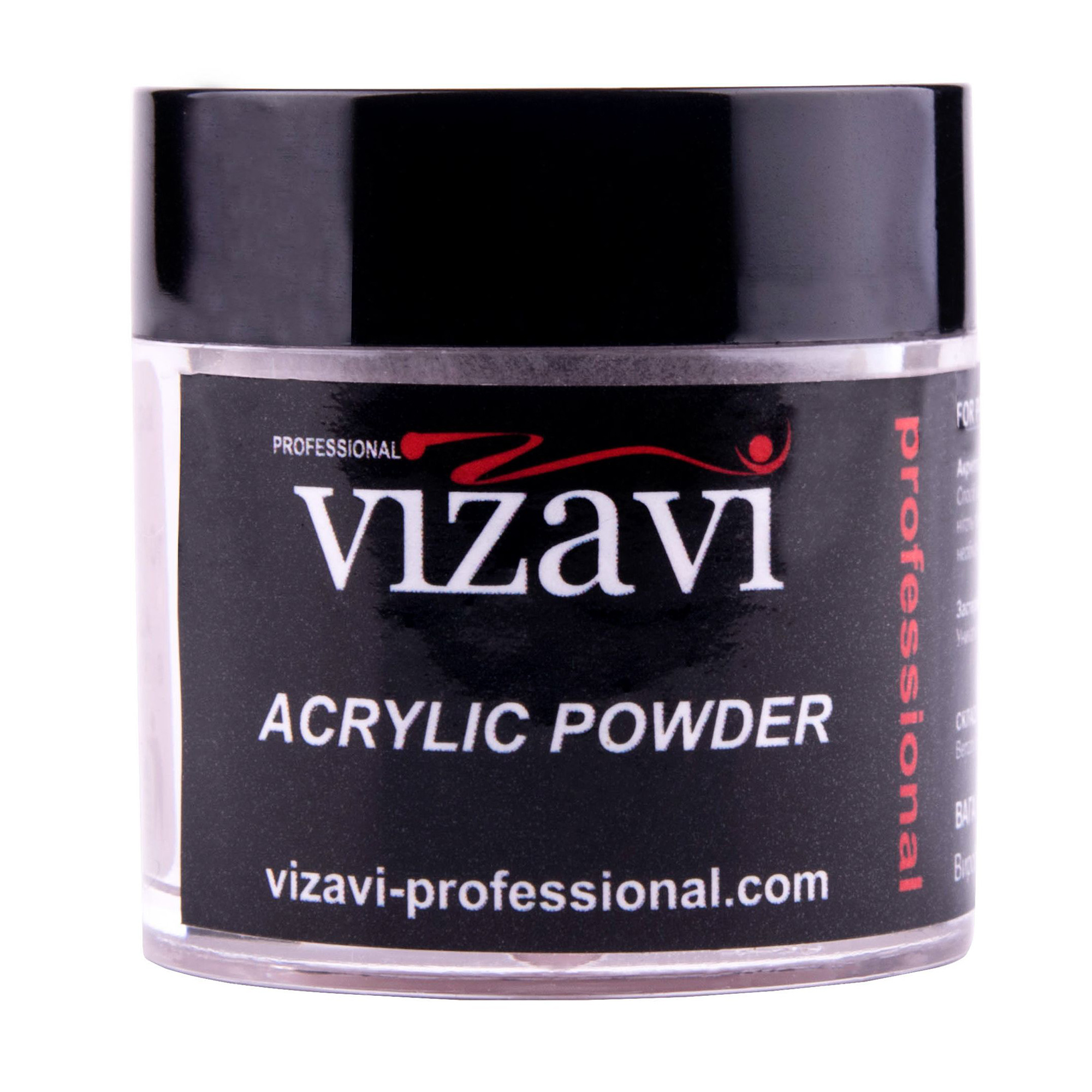Акрилова пудра для нігтів Vizavi Professional Acrylic Powder 01 Прозора, 10 г