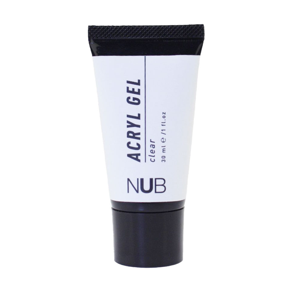 Акриловий гель для нігтів NUB Acryl Gel 01 Clear, 30 мл