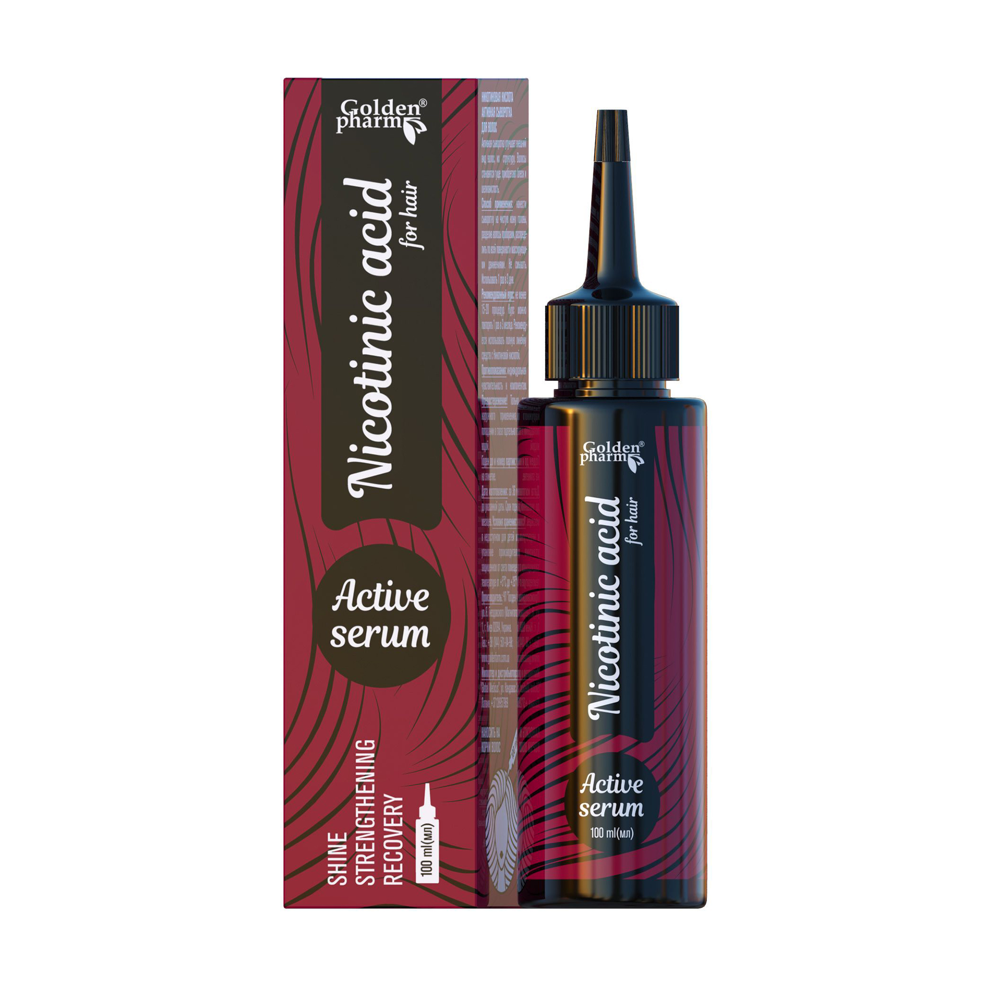 Активна сироватка для волосся Golden Pharm Nicotinic Acid For Hair, 100 мл