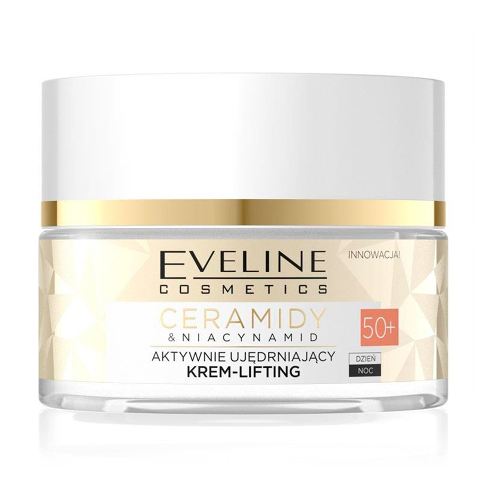Активно зміцнювальний крем-ліфтинг Eveline Cosmetics Ceramidy &amp; Niacynamid 50+, 50 мл
