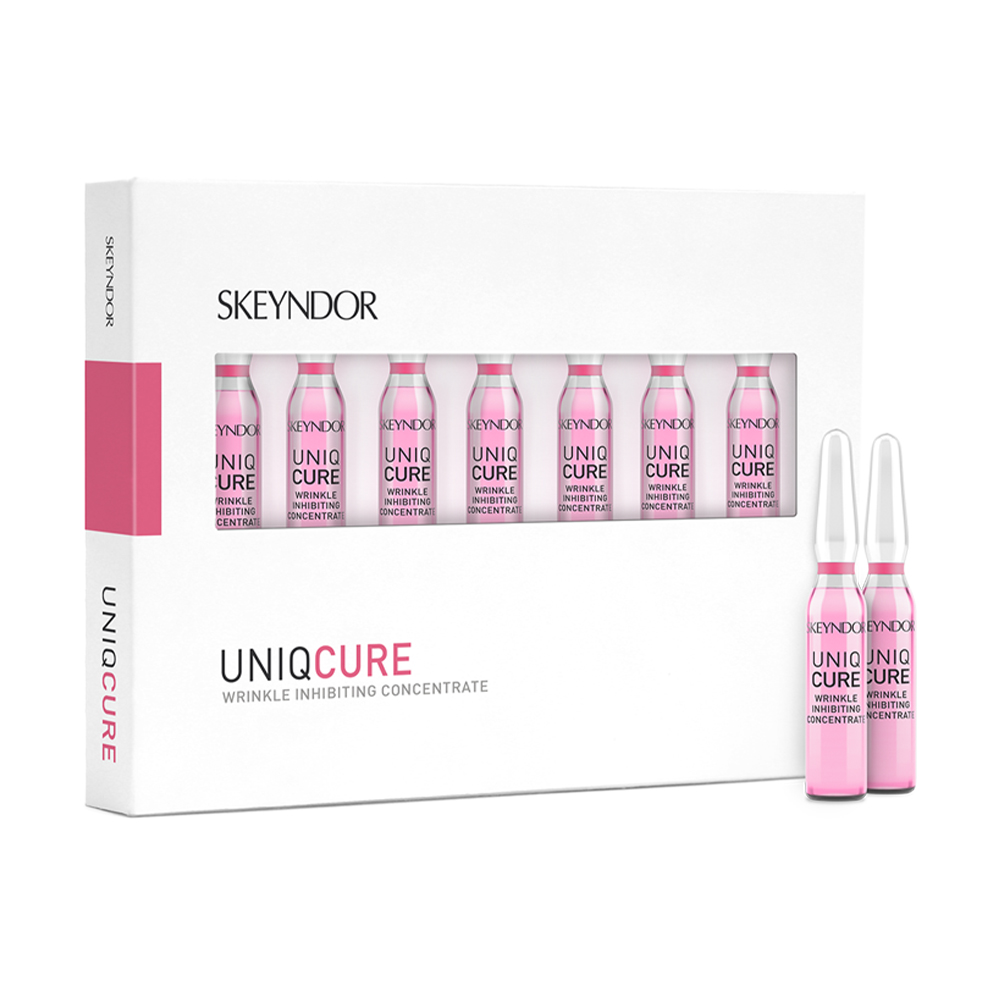 Активний концентрат для обличчя Skeyndor Uniqcure Wrinkle Inhibiting Concentrate для корекції мімічних зморщок, 7*2 мл