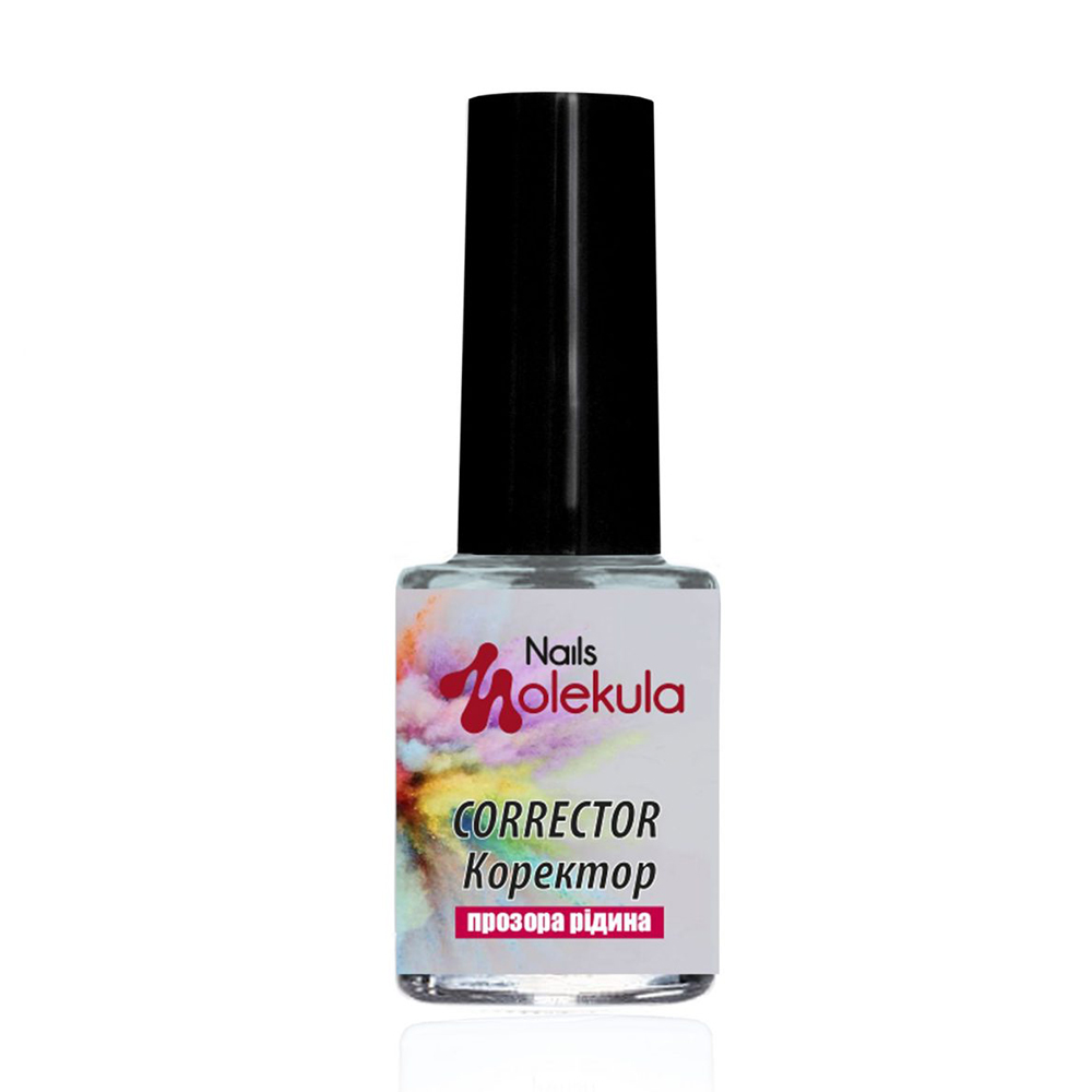 Акварель для дизайну нігтів Nails Molekula Professional Corrector Прозорий, 6 мл