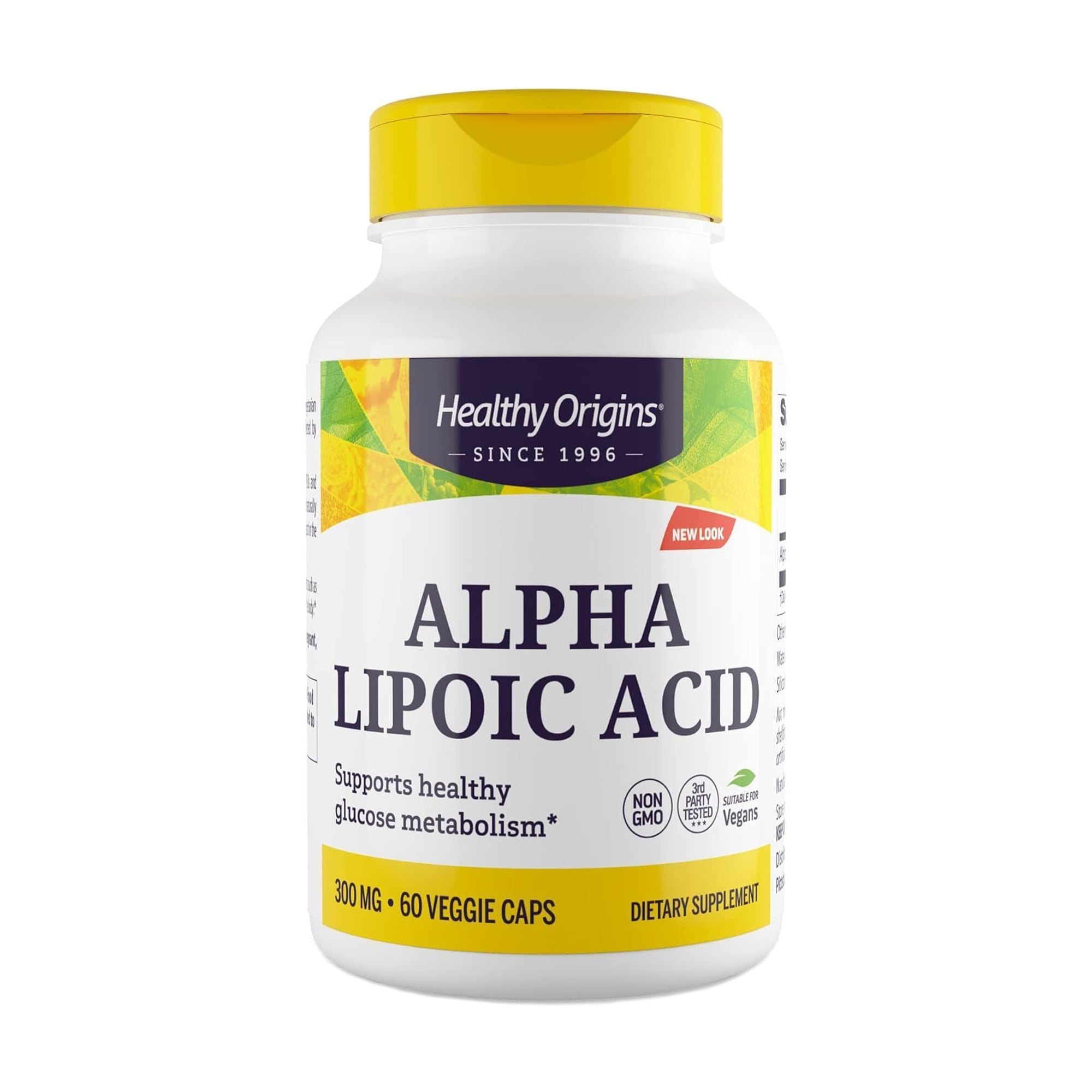 Альфа-ліпоєва кислота Healthy Origins Alpha Lipoic Acid 600 мг, 60 капсул
