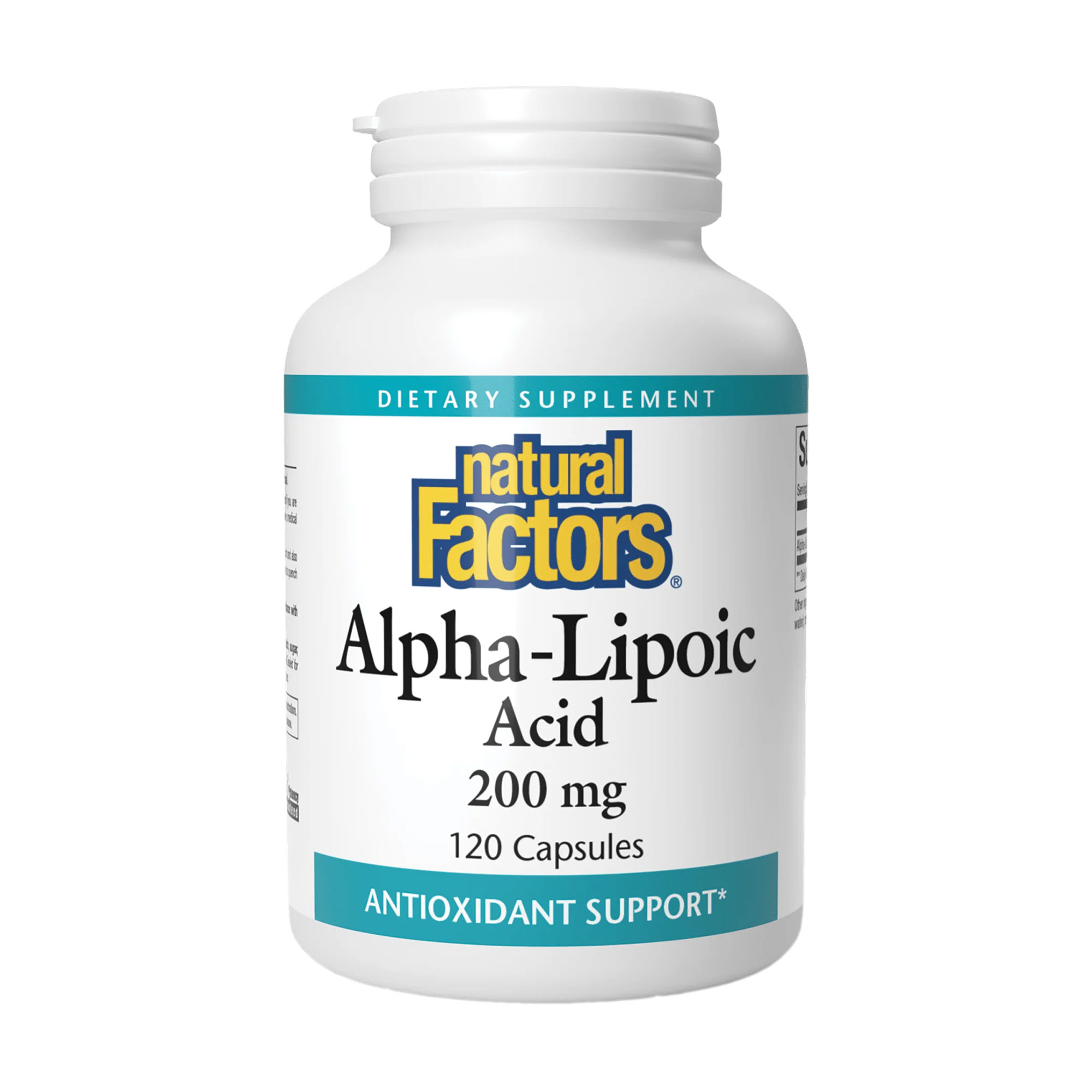 Альфа-ліпоєва кислота Natural Factors Alpha-Lipoic Acid 200 мг, 120 капсул