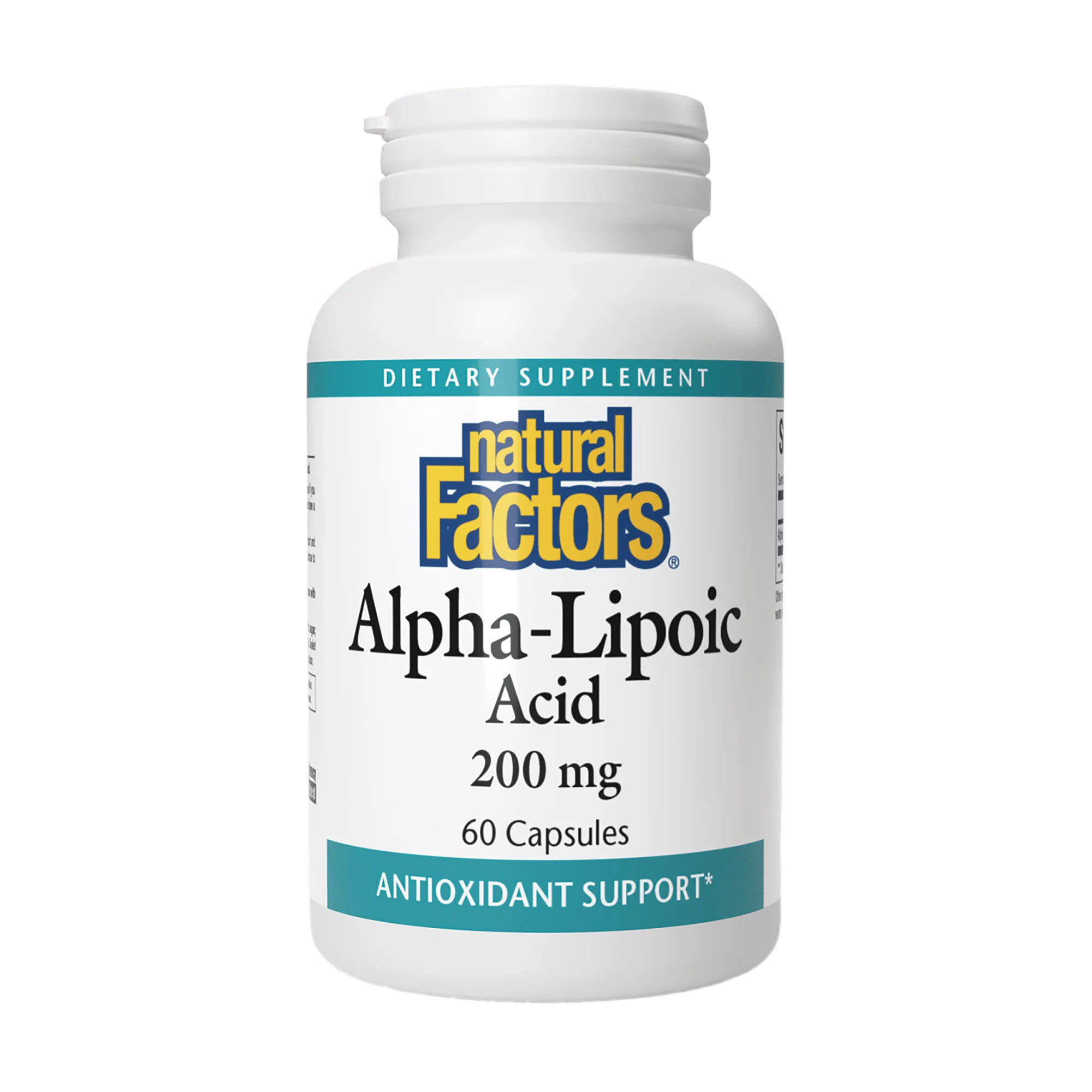 Альфа-ліпоєва кислота Natural Factors Alpha-Lipoic Acid 200 мг, 60 капсул
