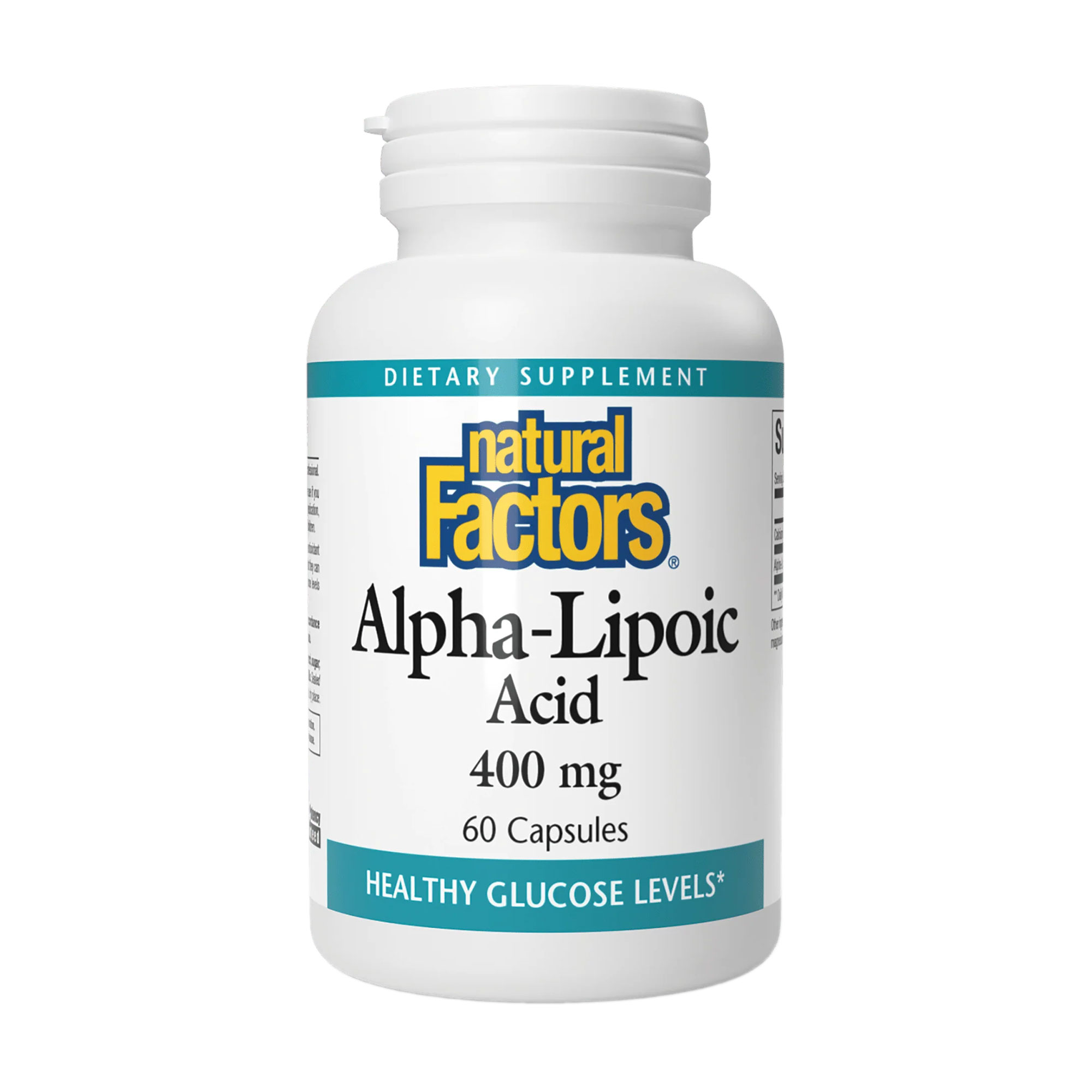 Альфа-ліпоєва кислота Natural Factors Alpha-Lipoic Acid 400 мг, 60 капсул