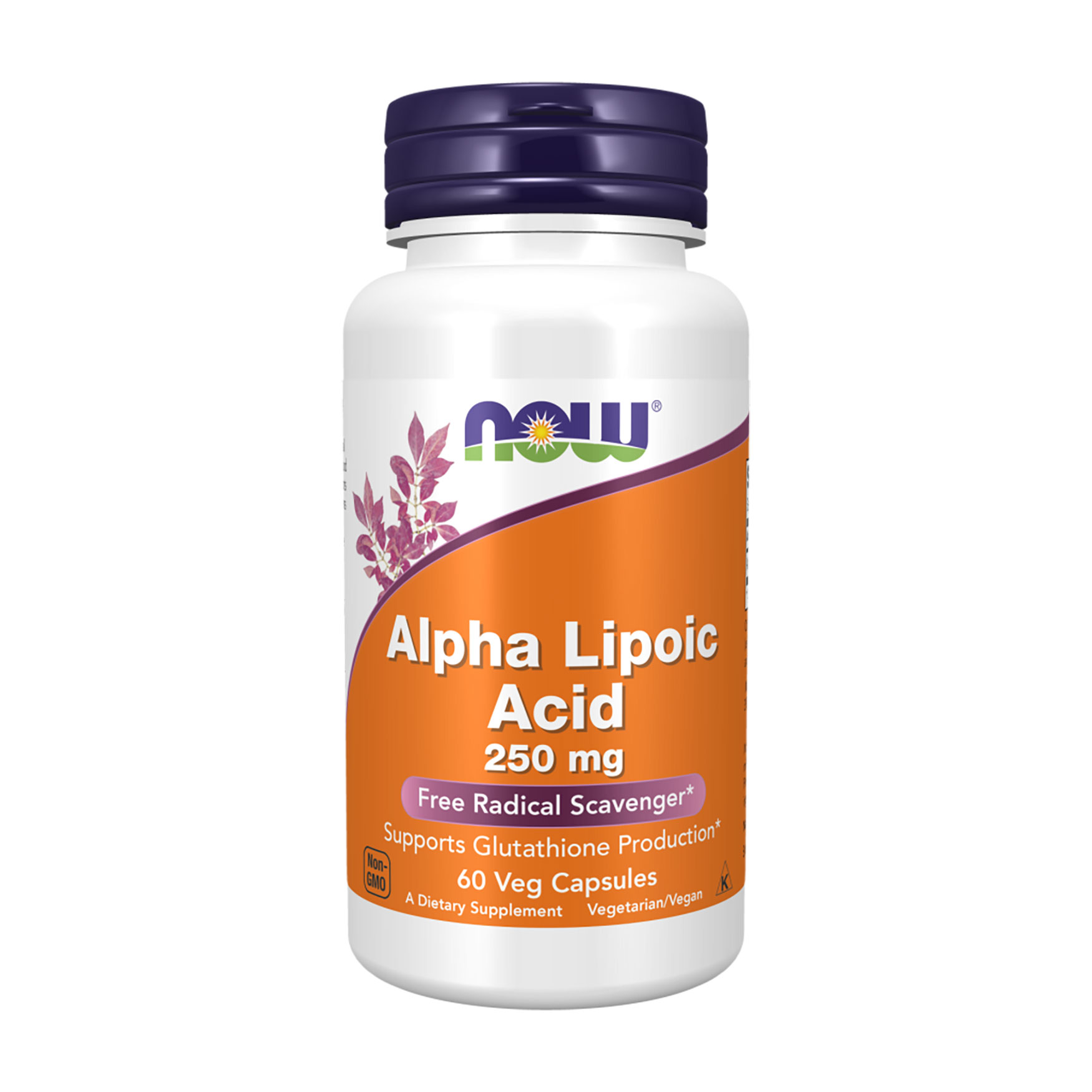 Альфа-ліпоєва кислота NOW foods Alpha Lipoic Acid 250 мг, 60 вегетаріанських капсул