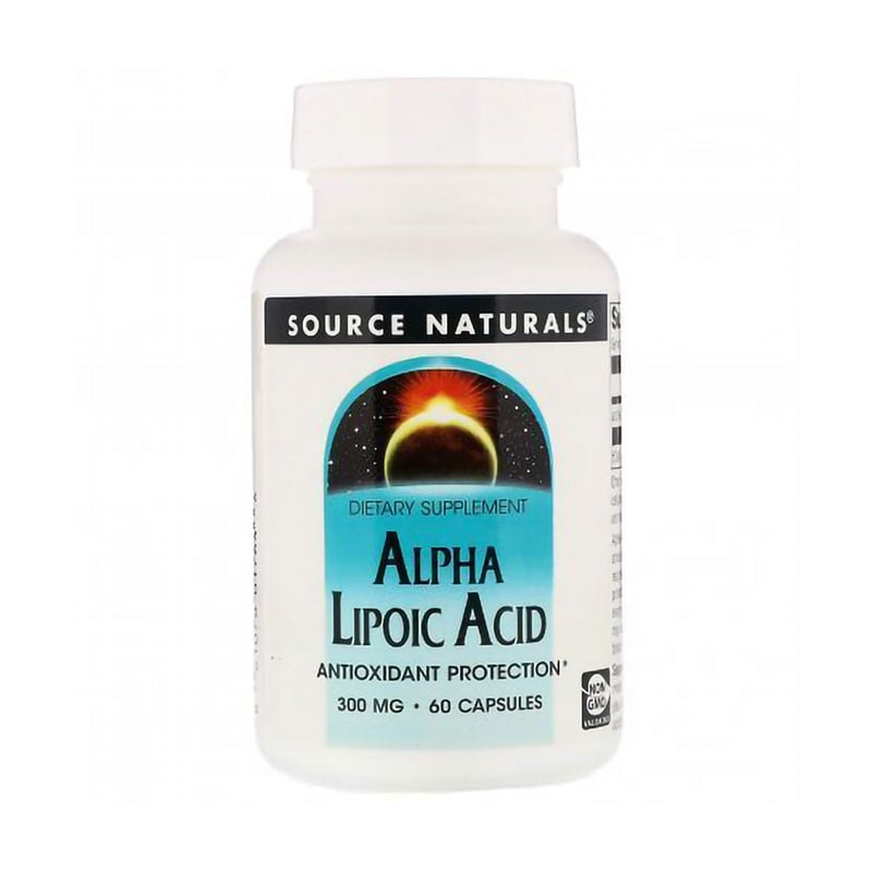 Альфа-ліпоєва кислота Source Naturals Alpha Lipoic Acid, 300 мг, 60 капсул