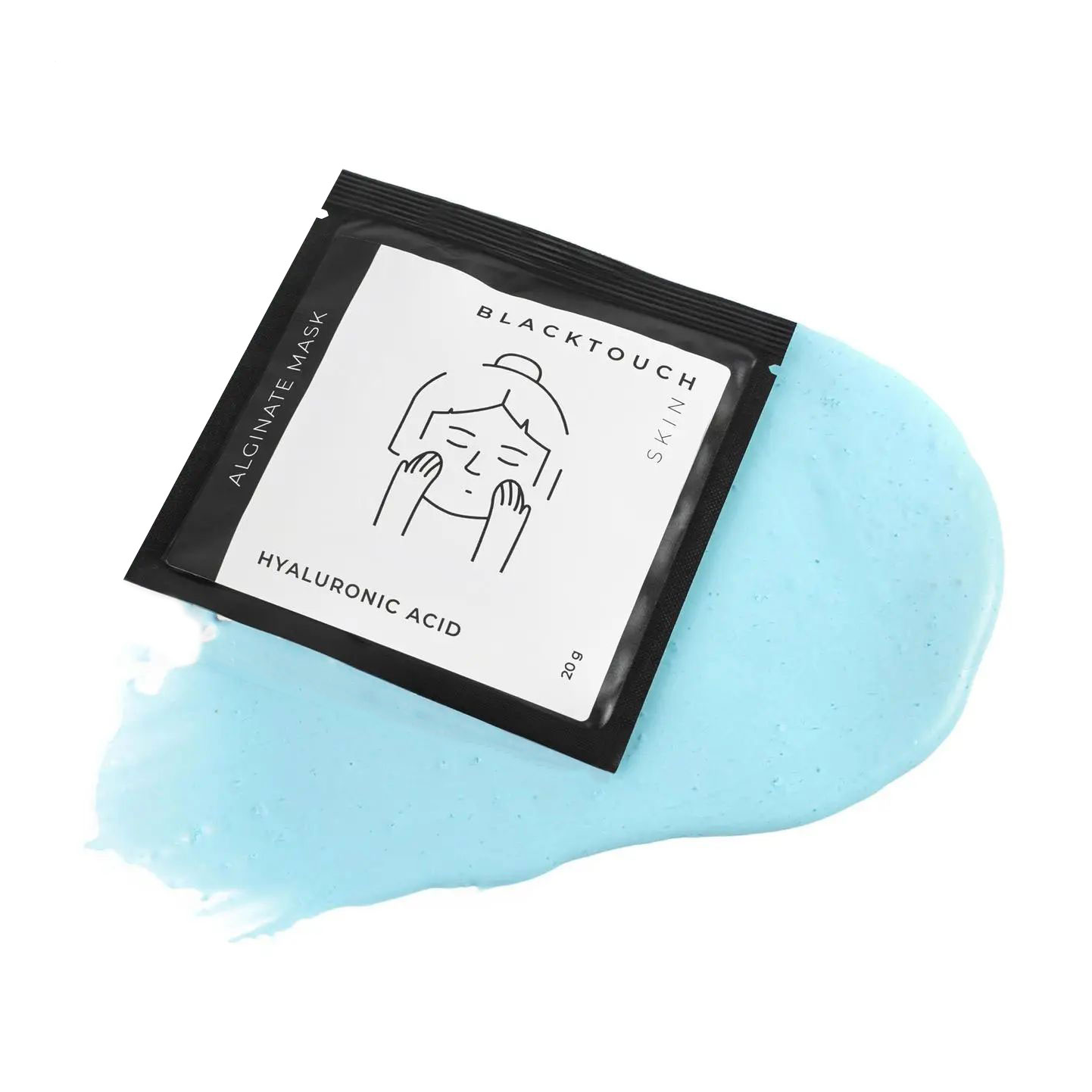 Альгінатна маска для обличчя BlackTouch Smart Alginate Mask з гіалуроновою кислотою, 20 г