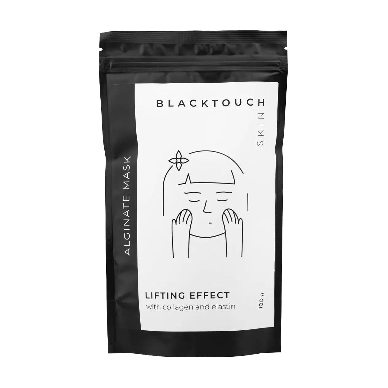 Альгінатна маска для обличчя BlackTouch Smart Alginate Mask з ефектом ліфтингу, з колагеном та еластином, 100 г