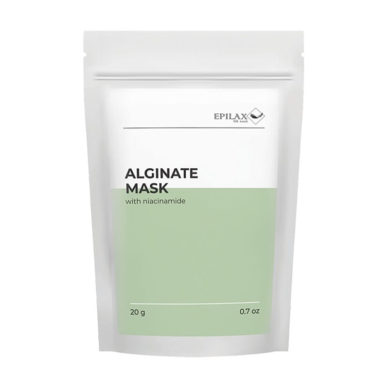Альгінатна маска для обличчя Epilax Silk Touch Alginate Mask With Niacinamide з ніацинамідом, 20 г (саше)
