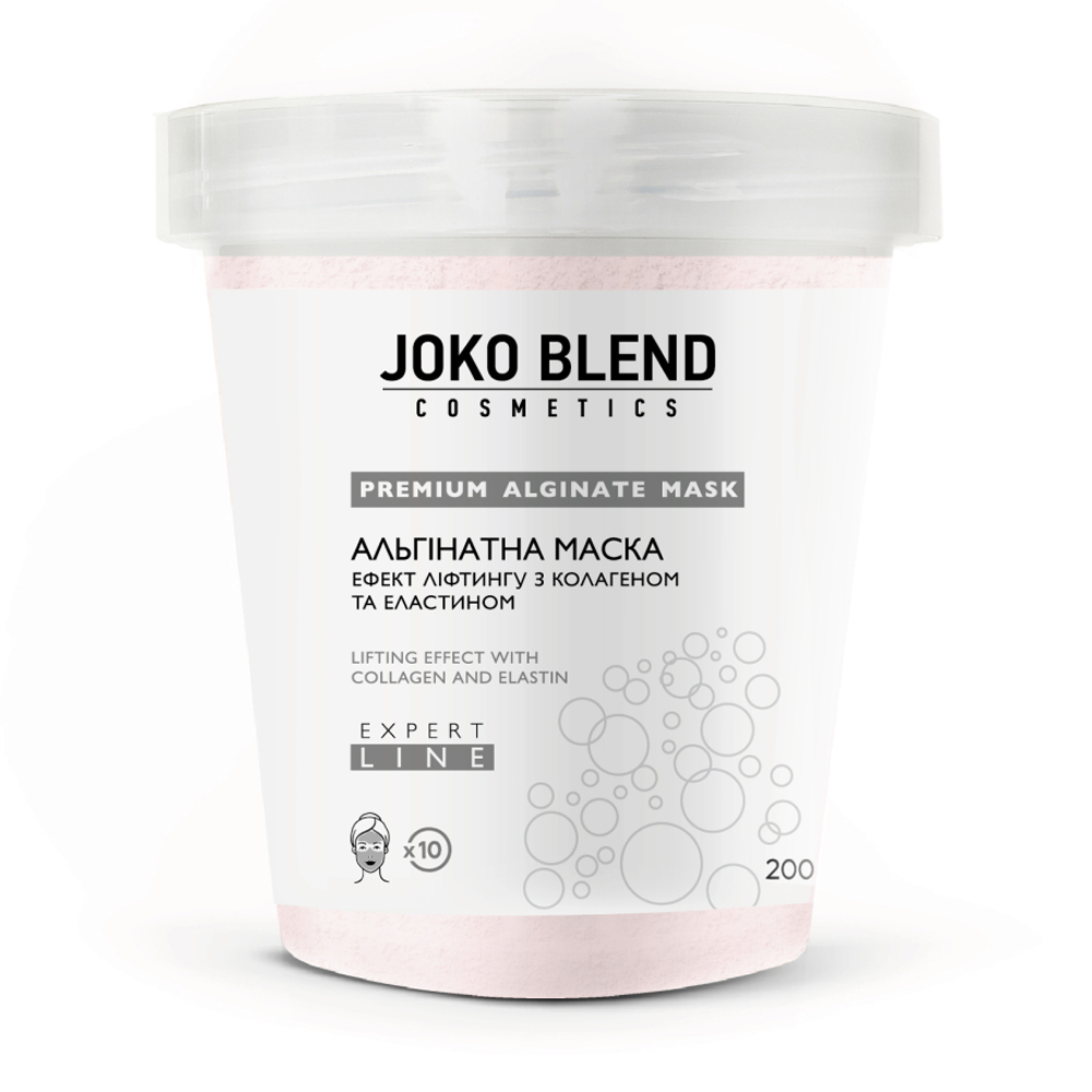 Альгінатна маска Joko Blend Premium Alginate Mask ефект ліфтингу, з колагеном та еластином, 200 г