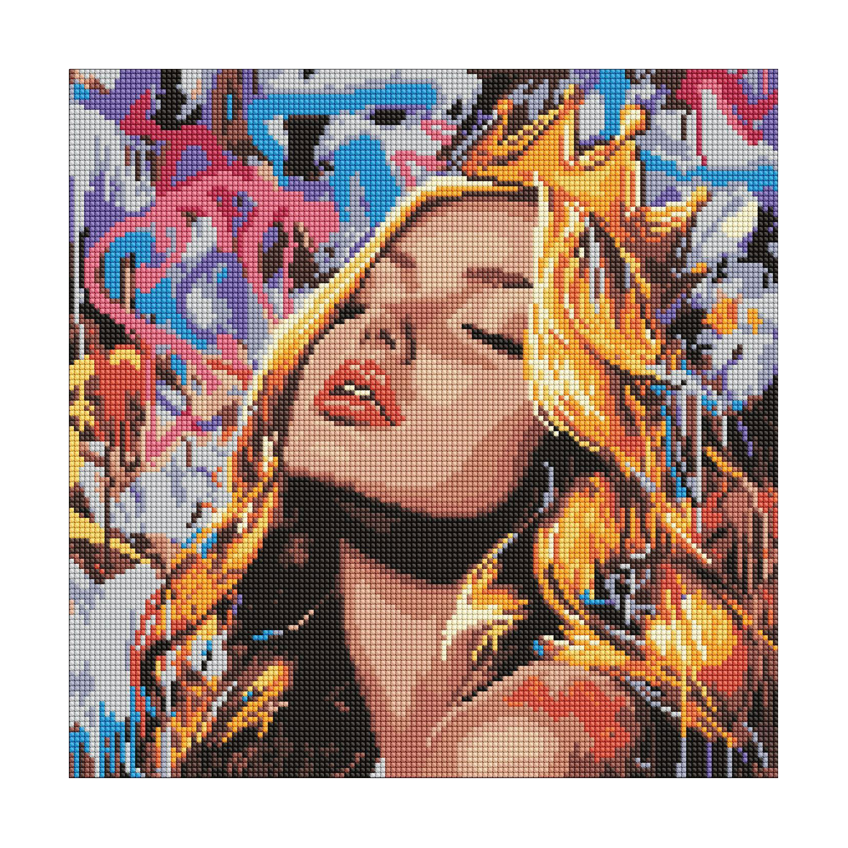 Алмазна мозаїка Ideyka Сучасна Спляча красуня, 40*40 см (AMO8316)
