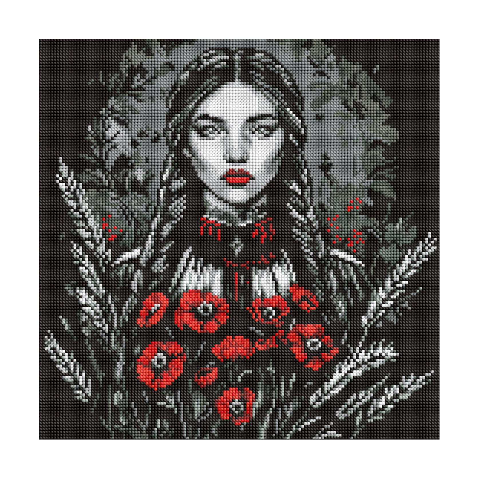 Алмазна мозаїка Ideyka Жіноча сила, 40*40 см (AMO8223)