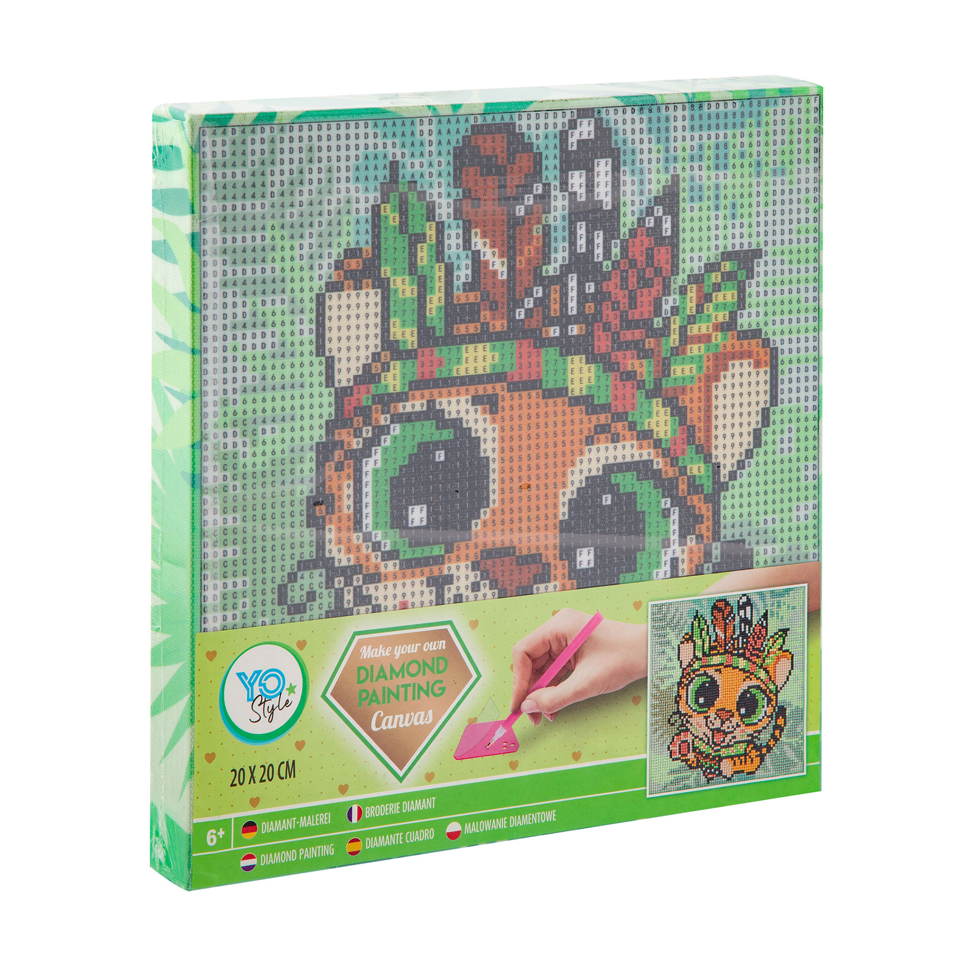 Алмазна мозаїка Moxy Тигр, від 6 років, 20*20 cм (6337627)