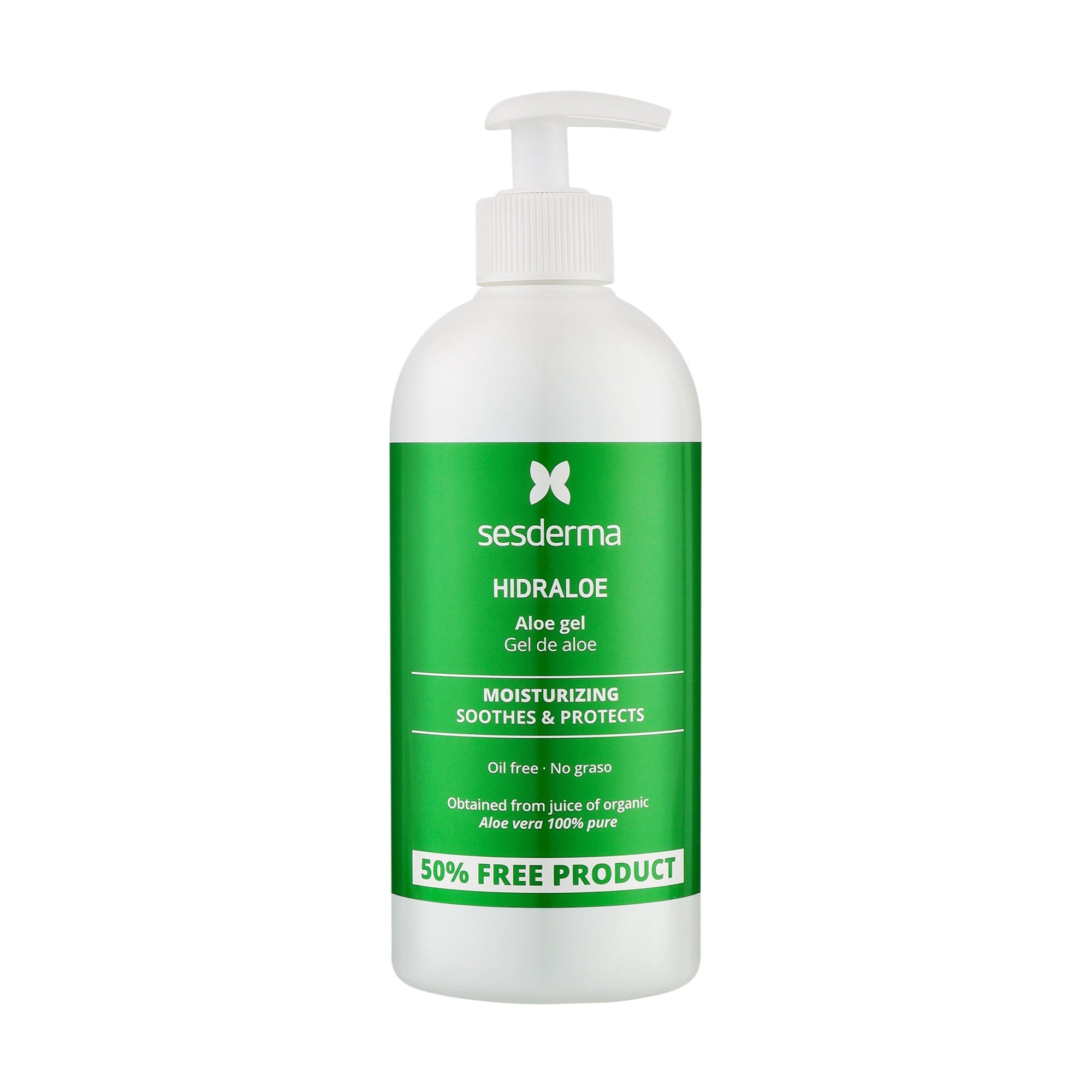 Алое-гель для обличчя та тіла Sesderma Laboratories Hidraloe Aloe Gel, 500 мл