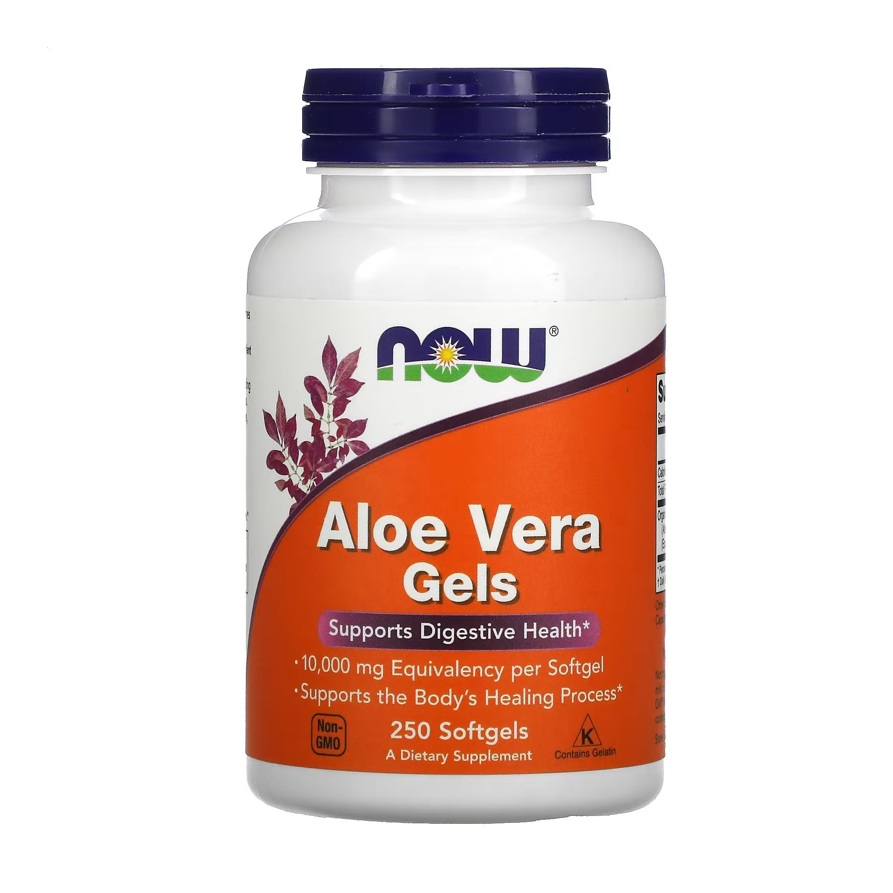 Алое вера NOW Foods Aloe Vera Gels, 250 капсул
