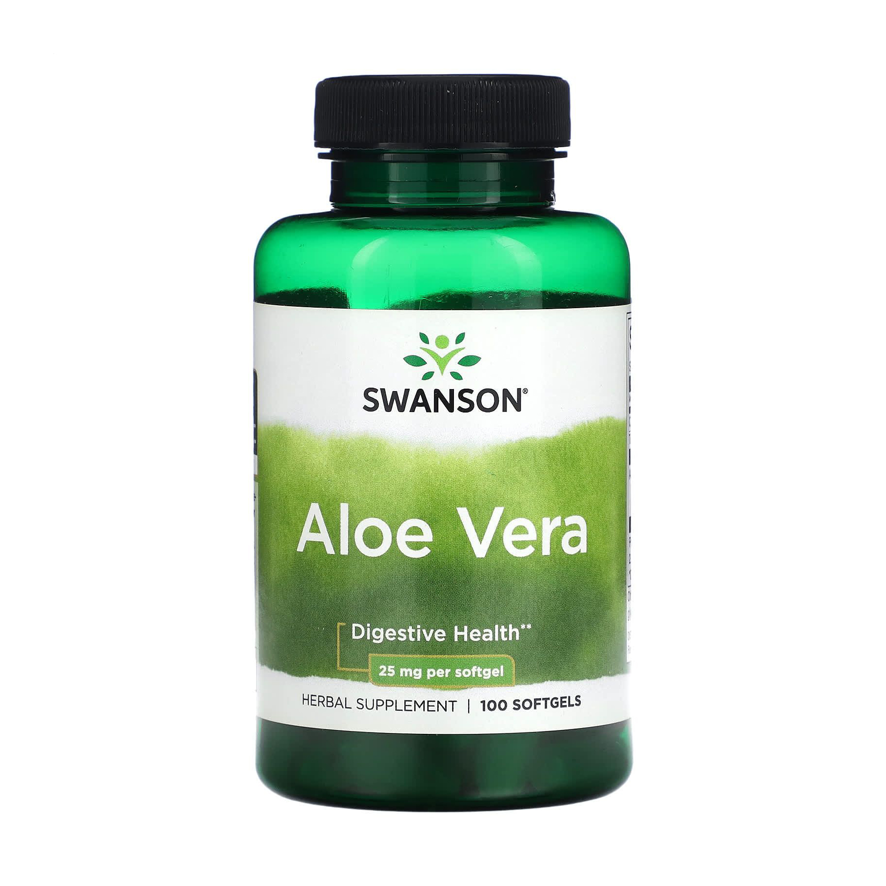Алое вера Swanson Aloe Vera 25 мг, 100 капсул