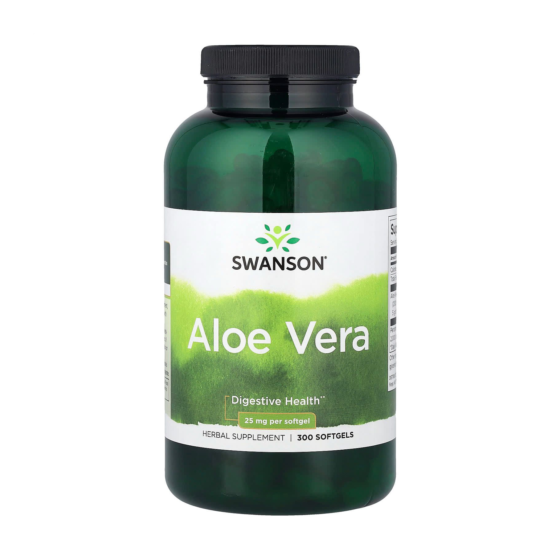Алое вера Swanson Aloe Vera 25 мг, 300 капсул