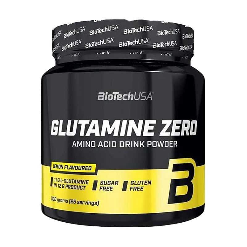 Амінокислота BioTechUSA Glutamine Zero Лимон, в порошку, 300 г