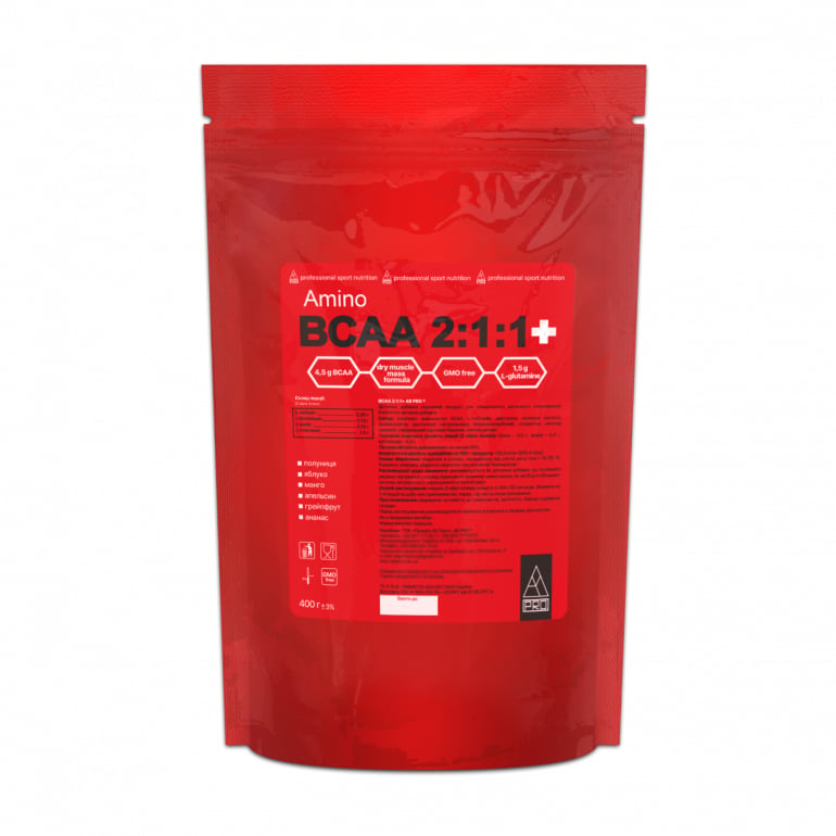 Амінокислотний комплекс AB PRO Amino BCAA 2:1:1+ Апельсин, в порошку, 400 г