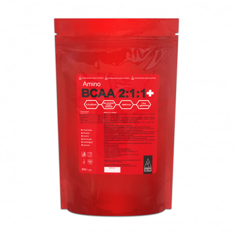 Амінокислотний комплекс AB PRO Amino BCAA 2:1:1+ Манго, в порошку, 400 г