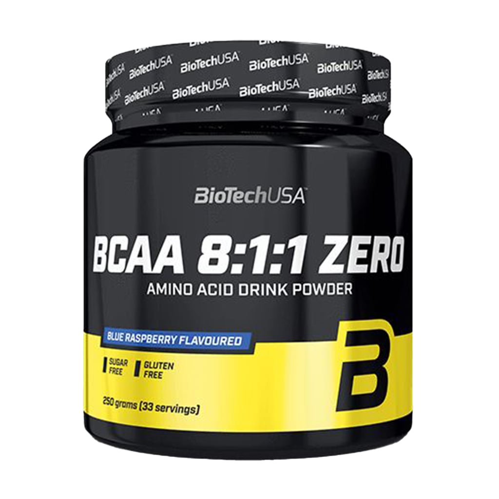 Амінокислоти BioTechUSA BCAA 8:1:1 Zero Блакитна малина, в порошку, 250 г