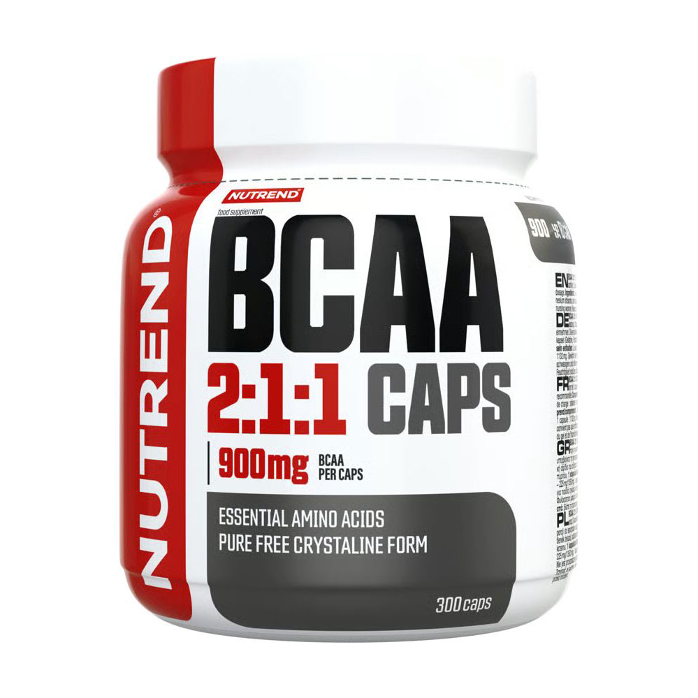 Амінокислоти Nutrend BCAA 2:1:1, 900 мг, 300 капсул