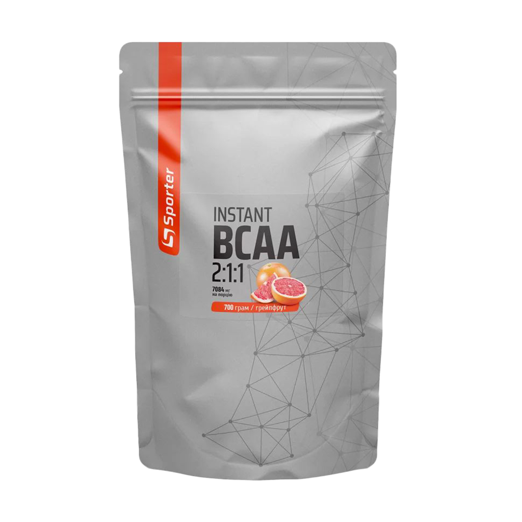 Амінокислоти Sporter BCAA Instant 2:1:1 Грейпфрут, в порошку, 700 г