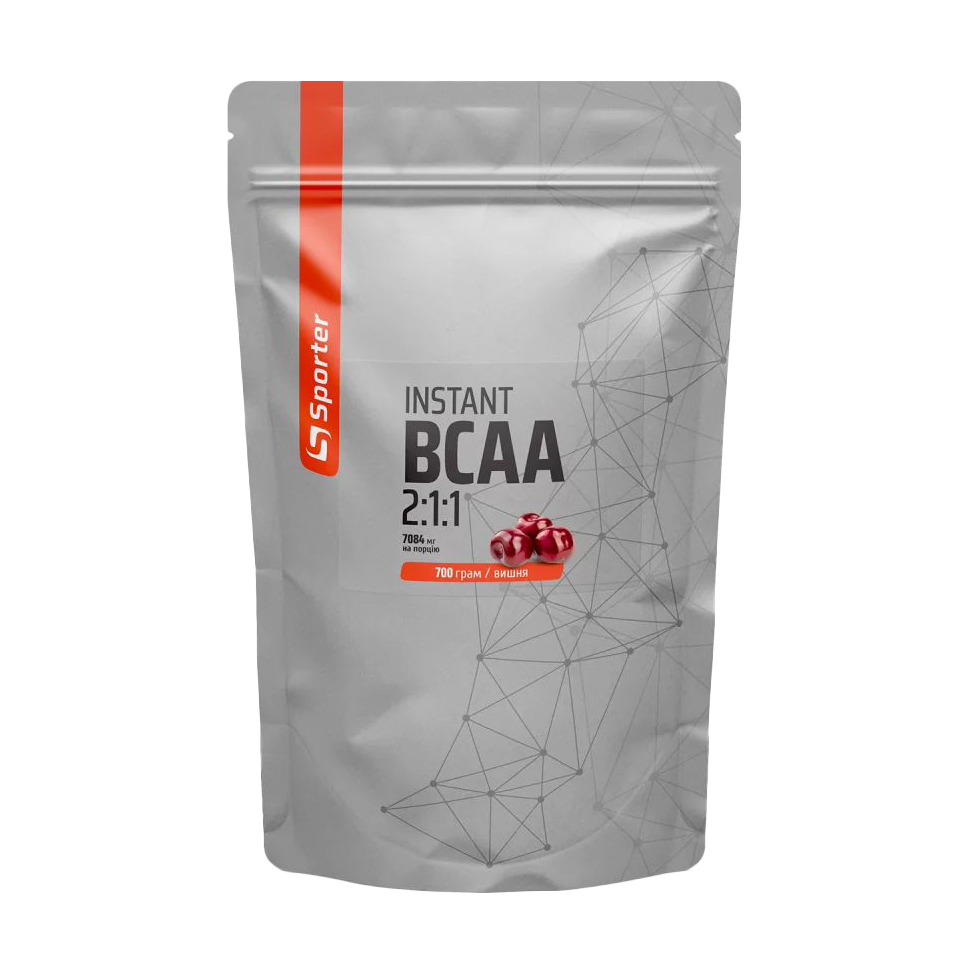 Амінокислоти Sporter BCAA Instant 2:1:1 Вишня, в порошку, 700 г