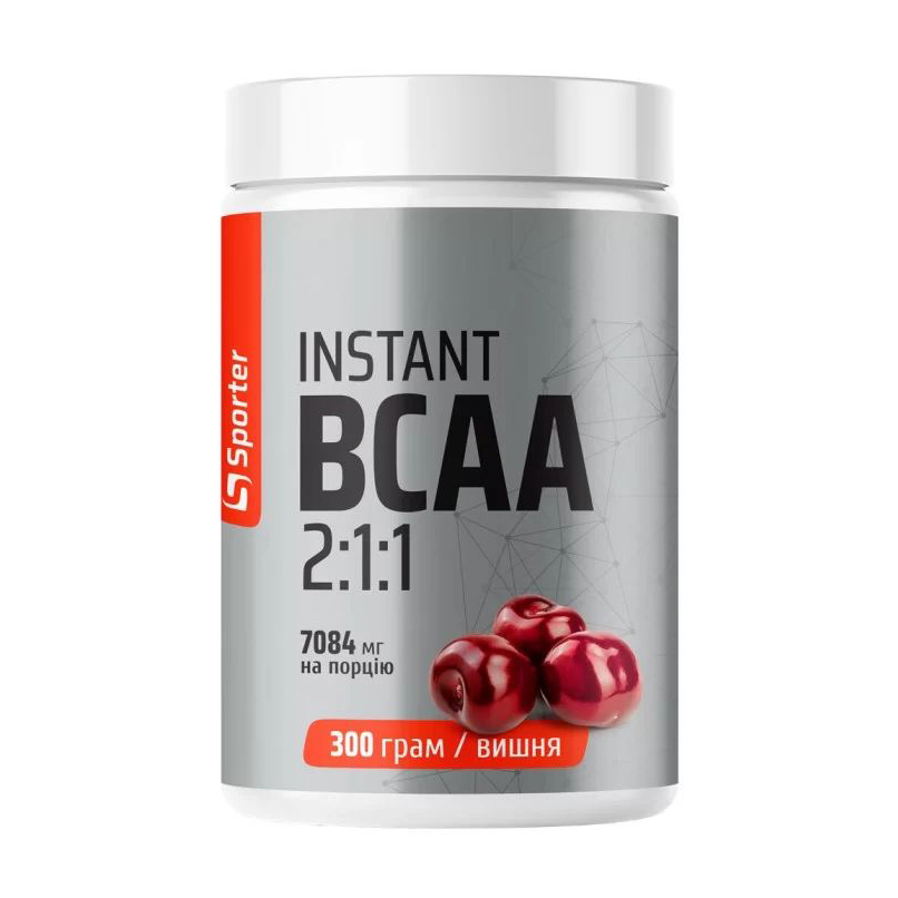 Амінокислоти Sporter BCAA Instant 2:1:1 Вишня, в порошку, 300 г