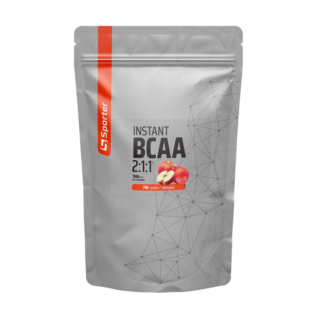 Амінокислоти Sporter BCAA Instant 2:1:1 Яблуко, в порошку, 700 г