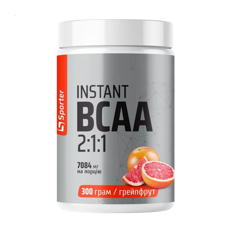 Амінокислоти Sporter Micronized BCAA + L-Glutamine Апельсин, в порошку, 300 г