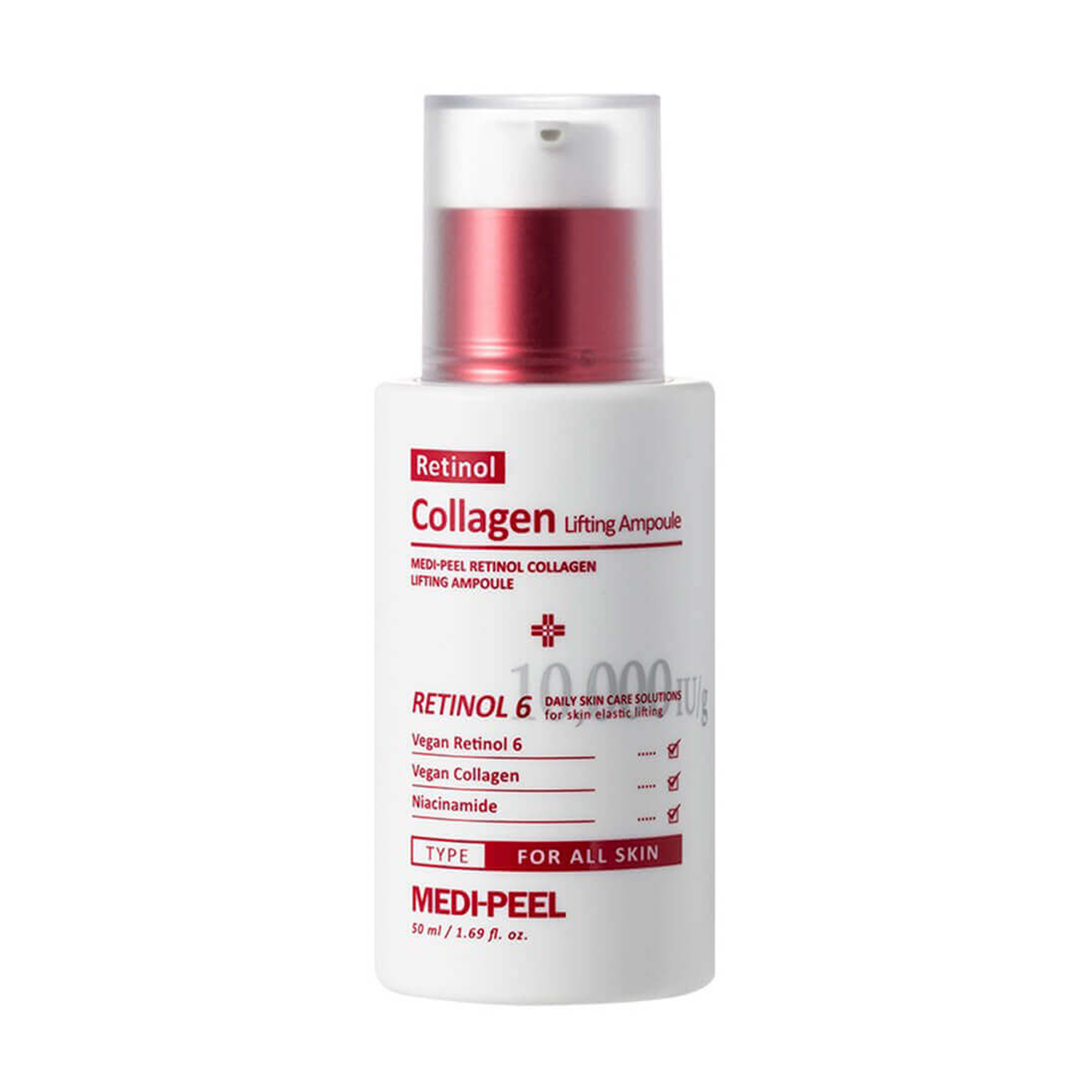 Ампульна ліфтинг-сироватка для обличчя Medi-Peel Retinol Collagen Lifting Ampoule з ретинолом та колагеном, 50 мл