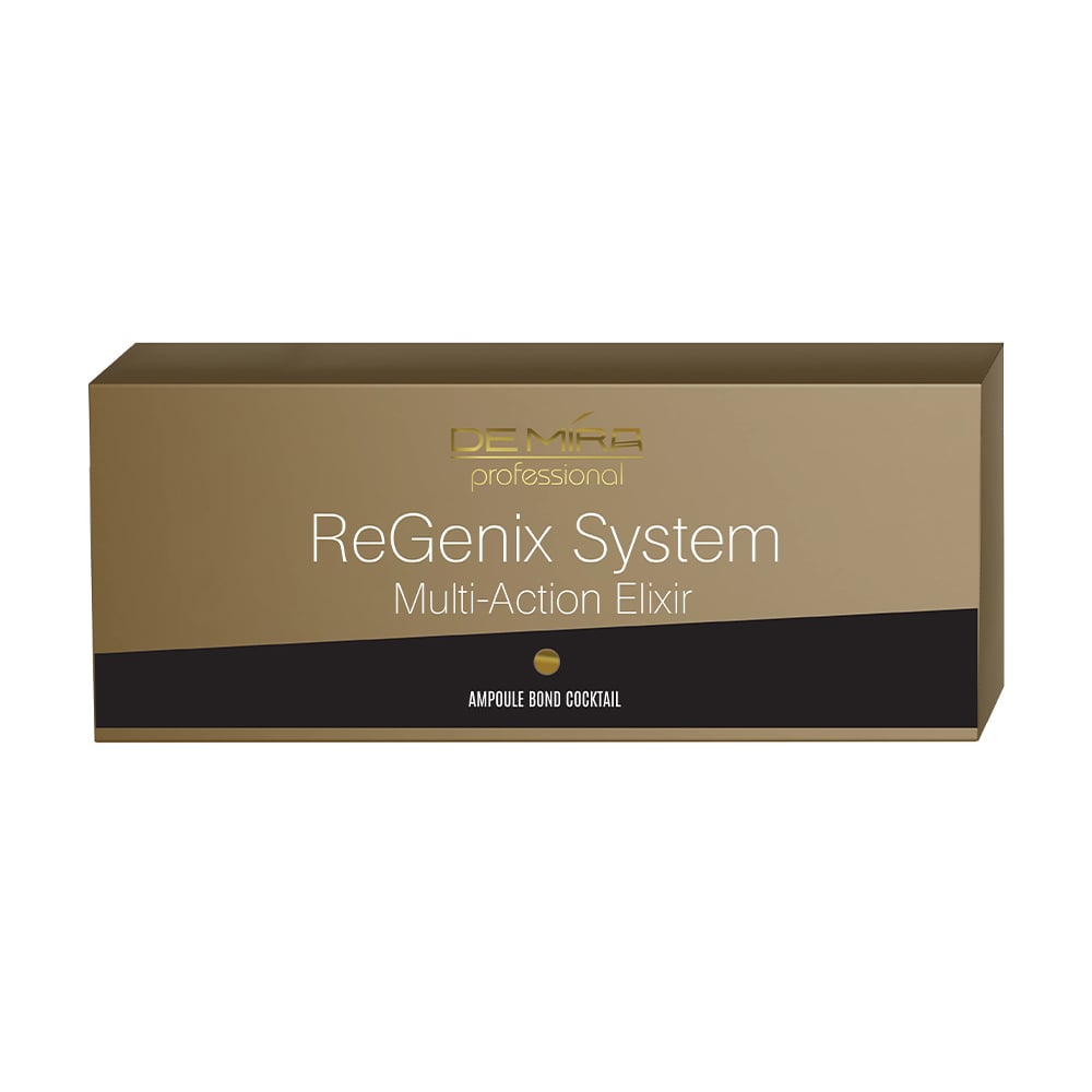 Ампульний коктейль-бонд DeMira Professional ReGenix System Multi-Action Elixir для відновлення волосся, 10*10 мл