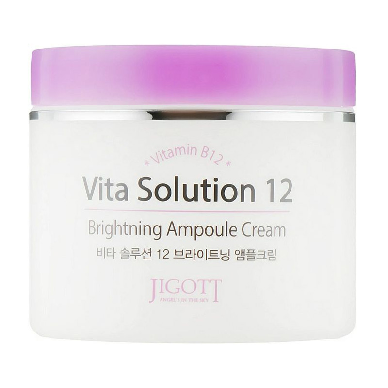 Ампульний крем для обличчя Jigott Vita Solution 12 Brightening Ampoule Cream з вітаміном В12, 100 мл