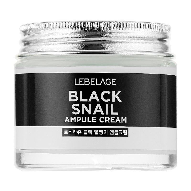 Ампульний крем для обличчя Lebelage Ampule Cream Black Snail з муцином чорного равлика, 70 мл