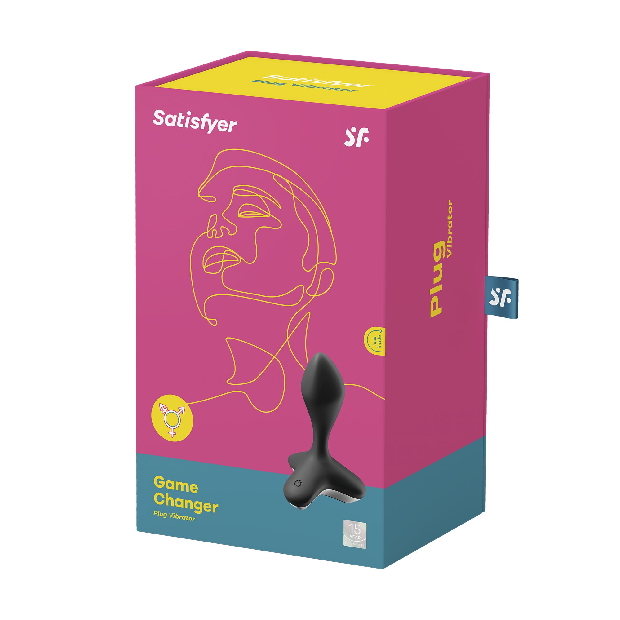Анальна пробка Satisfyer Game Changer Plug Vibrator з вібрацією, чорна, 1 шт