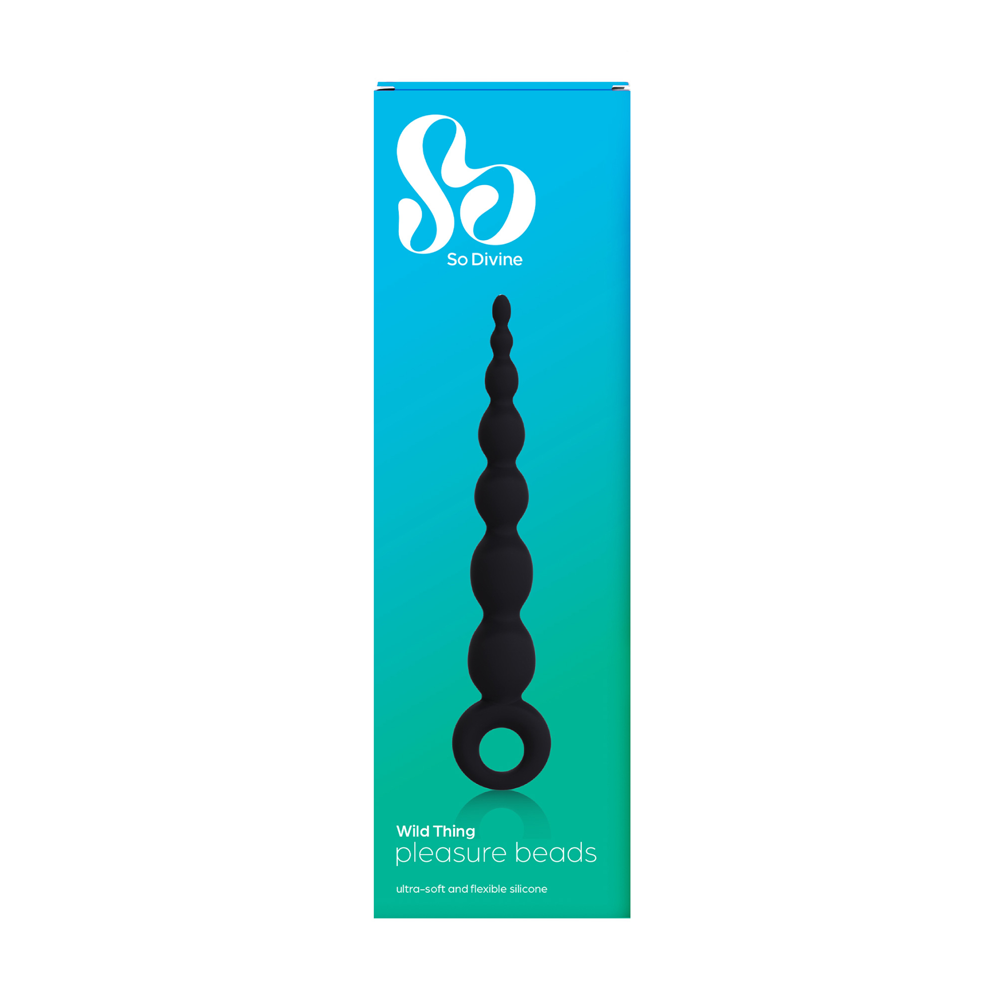 Анальні намиста So Divine Wild Thing Pleasure Beads чорні, 1 шт