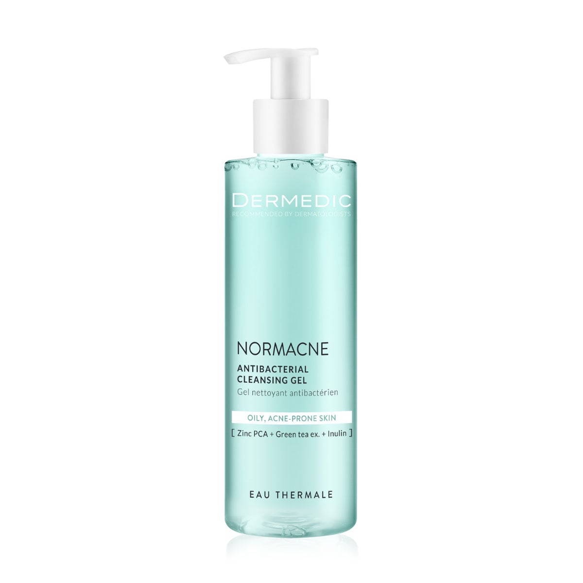 Антибактеріальний гель для вмивання Dermedic Normacne Antibacterial Cleansing Gel для жирної, комбінованої та схильної до акне шкіри, 200 мл