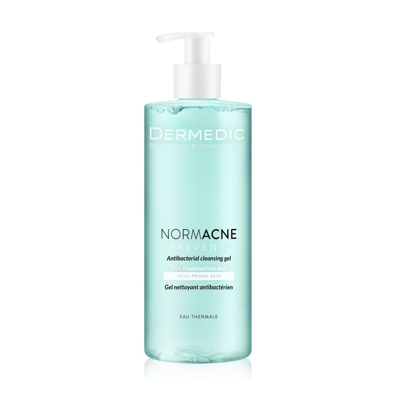 Антибактеріальний гель для вмивання Dermedic Normacne Antibacterial Cleansing Gel для жирної, комбінованої та схильної до акне шкіри, 500 мл