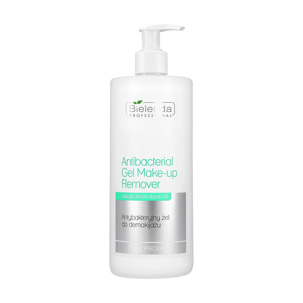 Антибактеріальний гель для зняття макіяжу Bielenda Professional Face Program Antibacterial Gel Make-Up Remover, 500 г