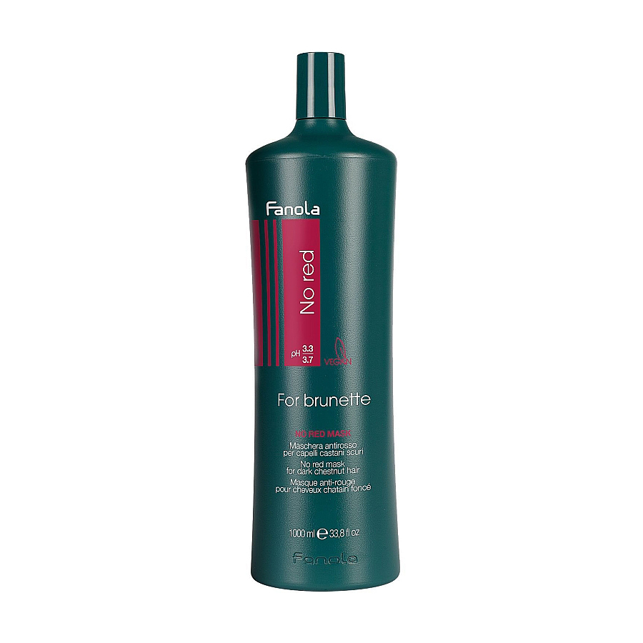 Античервона маска Fanola No Red Mask For Brunette для темного волосся, 1 л