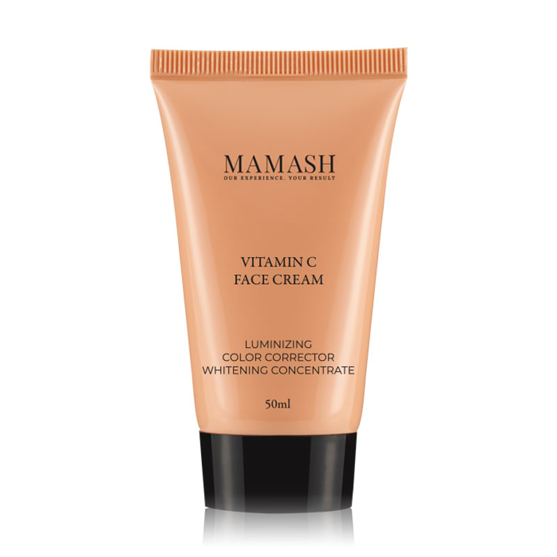 Антиоксидантний крем Mamash Vitamin C Face Cream для вирівнювання кольору обличчя, з вітаміном С у ліпосомах, 50 мл